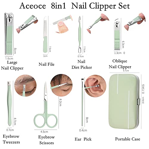 Manicure Set Personal Care Nail Clipper Kit Manicure Professional Manicure Pedicure Set Mens Accessories Personal Care Set Nail Grooming Kit Present for Men Husband Boyfriend Parent