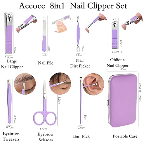 Manicure Set Personal Care Nail Clipper Kit Manicure Professional Manicure Pedicure Set Mens Accessories Personal Care Set Nail Grooming Kit Present for Men Husband Boyfriend Parent