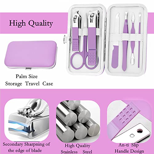 Manicure Set Personal Care Nail Clipper Kit Manicure Professional Manicure Pedicure Set Mens Accessories Personal Care Set Nail Grooming Kit Present for Men Husband Boyfriend Parent