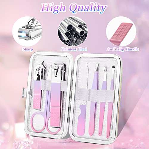 Manicure Set Personal Care Nail Clipper Kit Manicure Professional Manicure Pedicure Set Mens Accessories Personal Care Set Nail Grooming Kit Present for Men Husband Boyfriend Parent