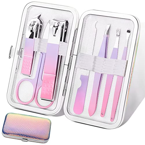 Manicure Set Personal Care Nail Clipper Kit Manicure Professional Manicure Pedicure Set Mens Accessories Personal Care Set Nail Grooming Kit Present for Men Husband Boyfriend Parent