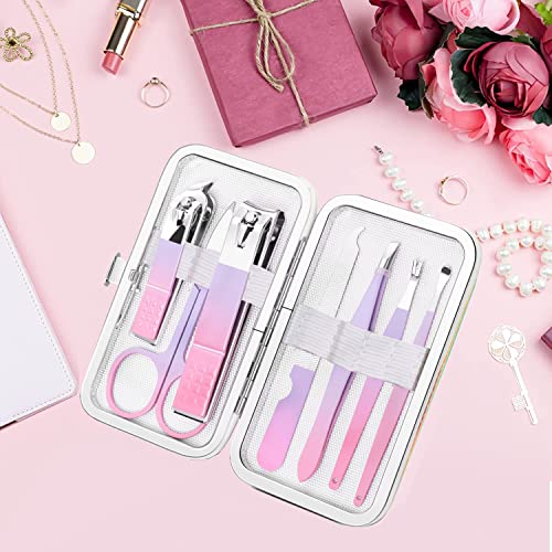 Manicure Set Personal Care Nail Clipper Kit Manicure Professional Manicure Pedicure Set Mens Accessories Personal Care Set Nail Grooming Kit Present for Men Husband Boyfriend Parent