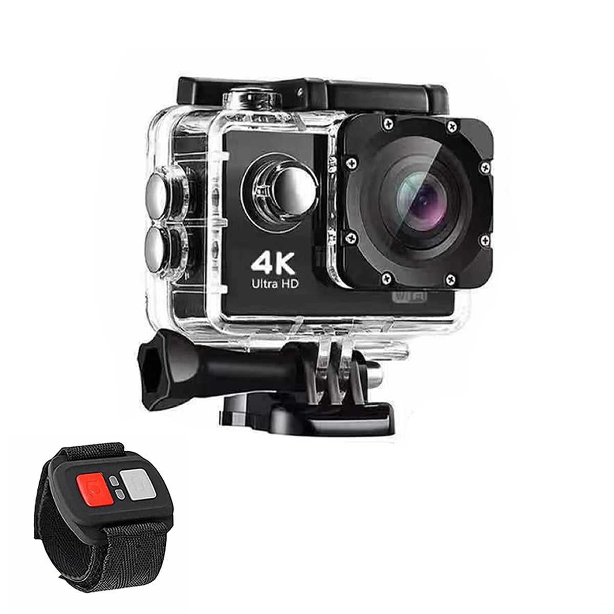 4K Waterproof All Digital UHD WiFi Camera + RF Remote And Accessories 702921589328 64 $ Tech Accessories Sight & Sound Salmon Lucky Old is The New Cool