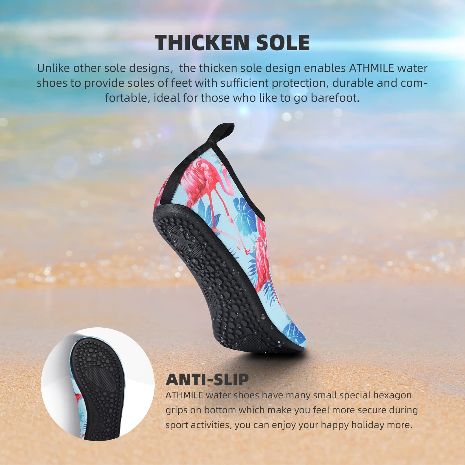 Water Shoes for Women Men Quick-Dry Aqua Socks Swim Beach Barefoot Yoga Exercise Wear Sport Accessories Pool Camping Must Haves Adult Youth Size