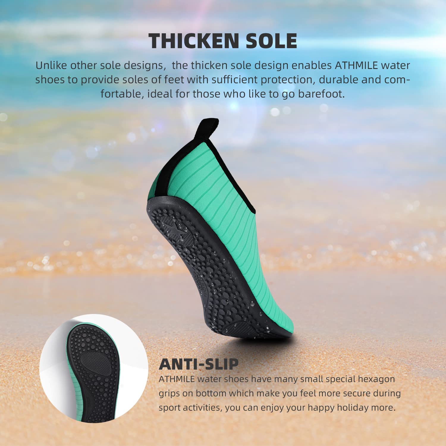 Water Shoes for Women Men Quick-Dry Aqua Socks Swim Beach Barefoot Yoga Exercise Wear Sport Accessories Pool Camping Must Haves Adult Youth Size