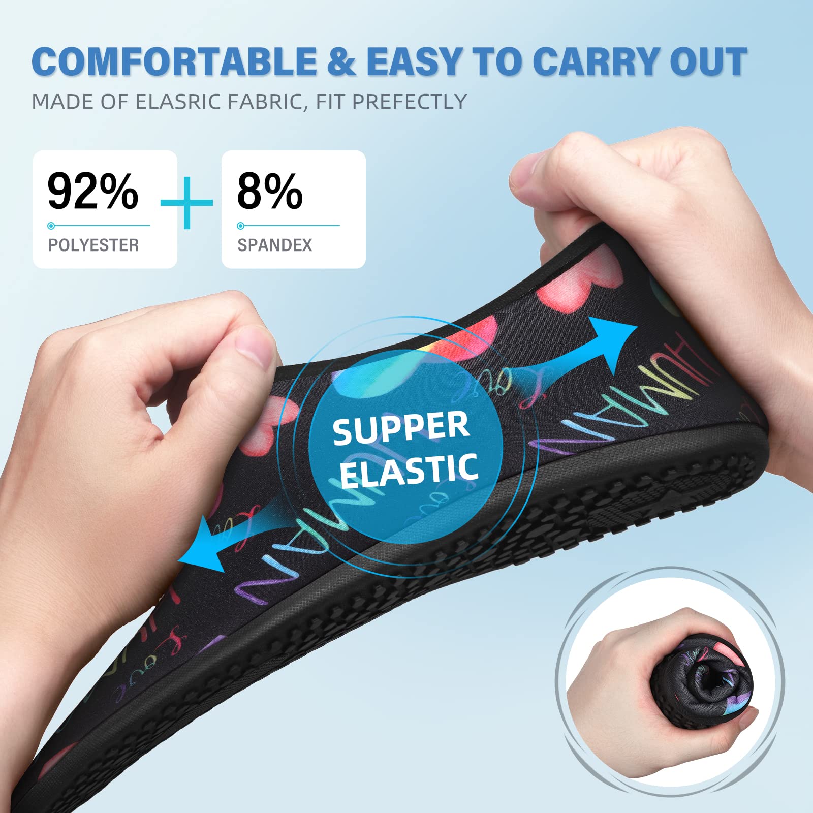 Water Shoes for Women Men Quick-Dry Aqua Socks Swim Beach Barefoot Yoga Exercise Wear Sport Accessories Pool Camping Must Haves Adult Youth Size