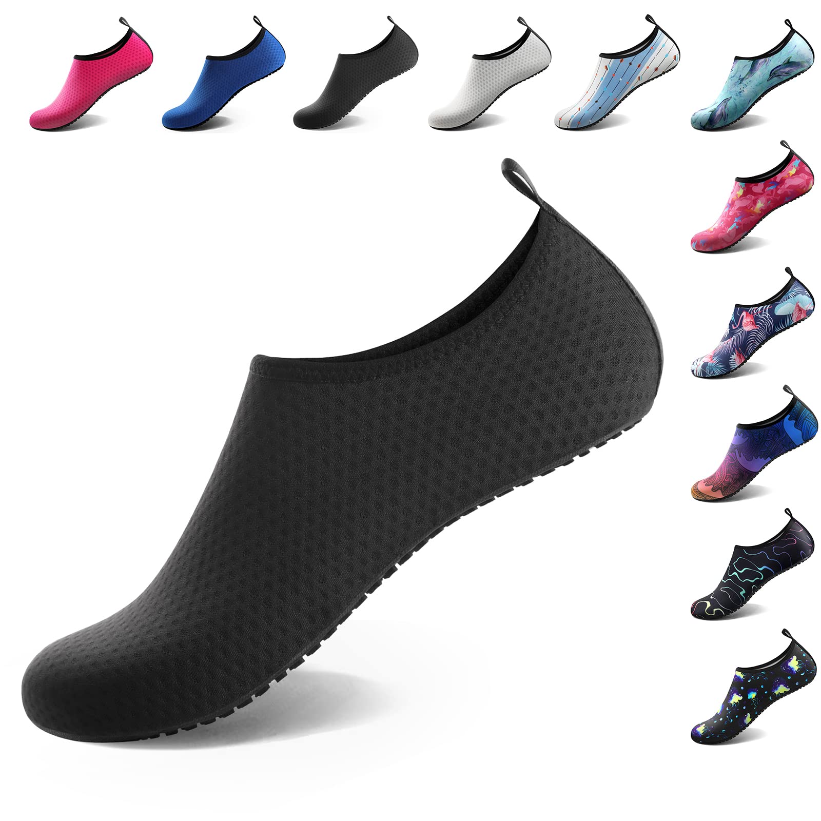 Water Shoes for Women Men Quick-Dry Aqua Socks Swim Beach Barefoot Yoga Exercise Wear Sport Accessories Pool Camping Must Haves Adult Youth Size