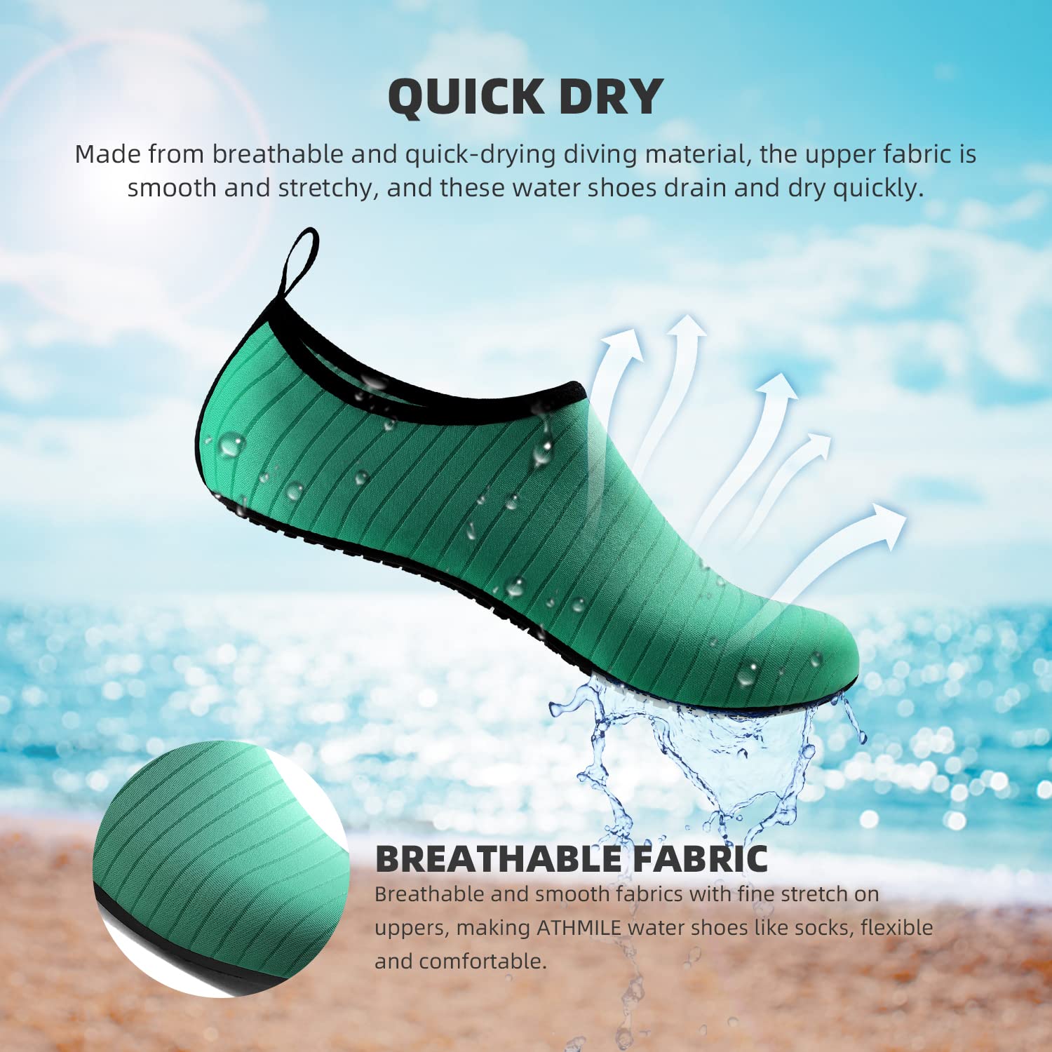 Water Shoes for Women Men Quick-Dry Aqua Socks Swim Beach Barefoot Yoga Exercise Wear Sport Accessories Pool Camping Must Haves Adult Youth Size