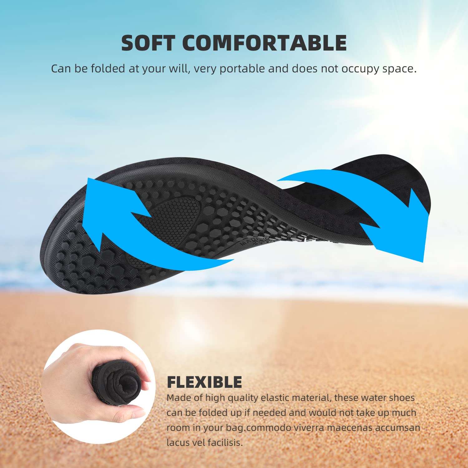 Water Shoes for Women Men Quick-Dry Aqua Socks Swim Beach Barefoot Yoga Exercise Wear Sport Accessories Pool Camping Must Haves Adult Youth Size