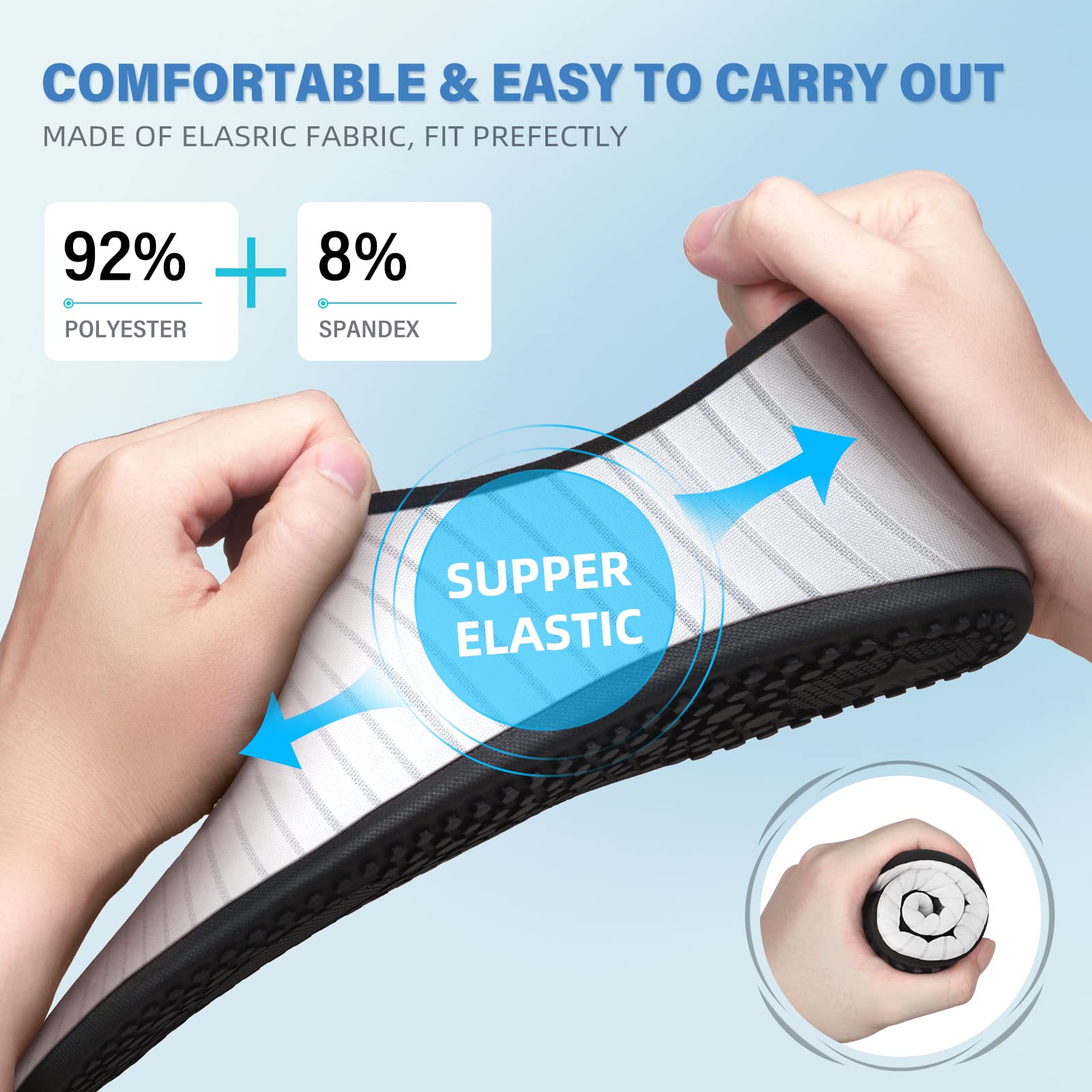 Water Shoes for Women Men Quick-Dry Aqua Socks Swim Beach Barefoot Yoga Exercise Wear Sport Accessories Pool Camping Must Haves Adult Youth Size