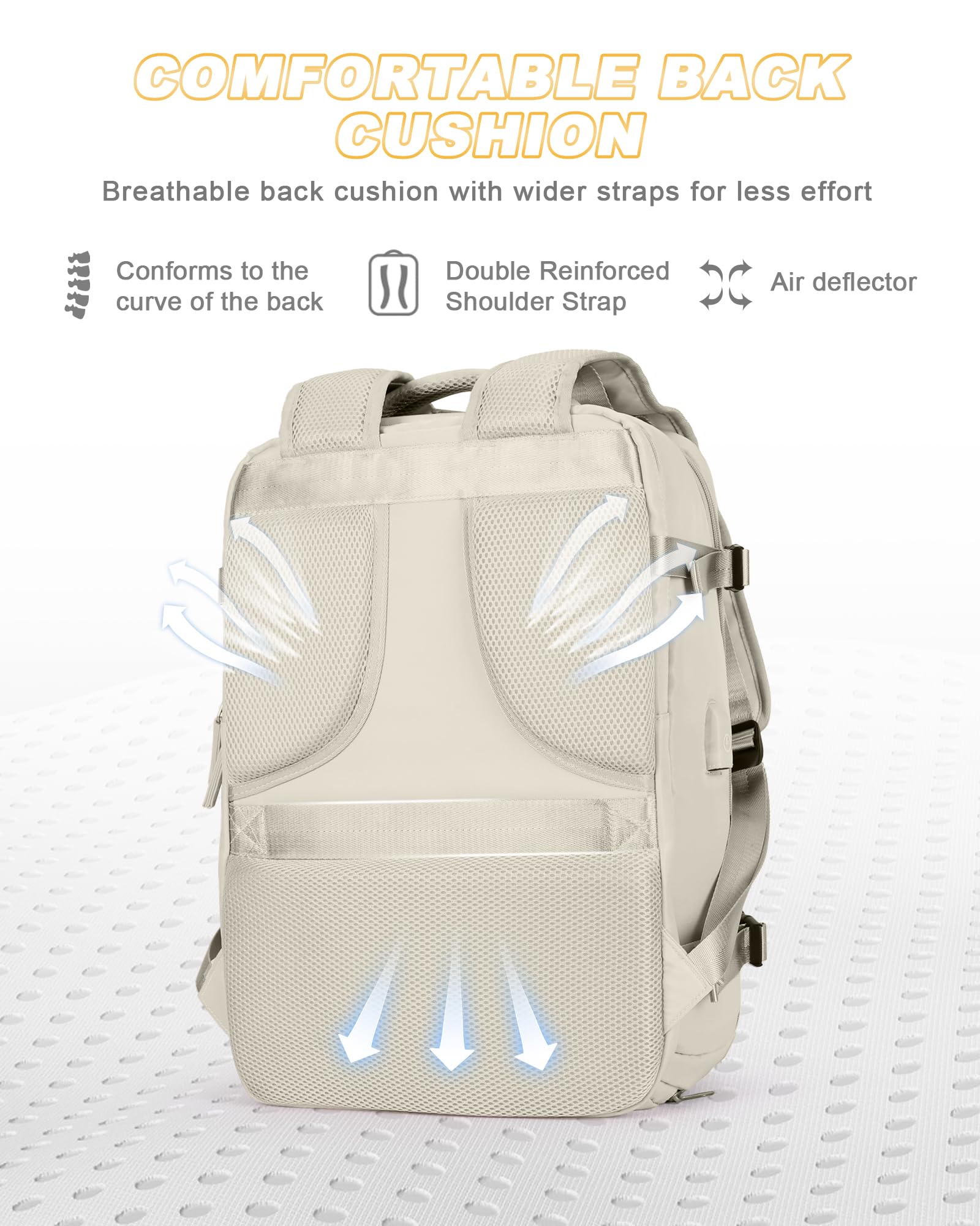 Travel Backpack For Women Men Airline Approved Personal Item Bag For Airlines Carry On Backpack Flight Approved Waterproof Backpack For Traveling On Airplane College Laptop Backpack Travel Must Haves