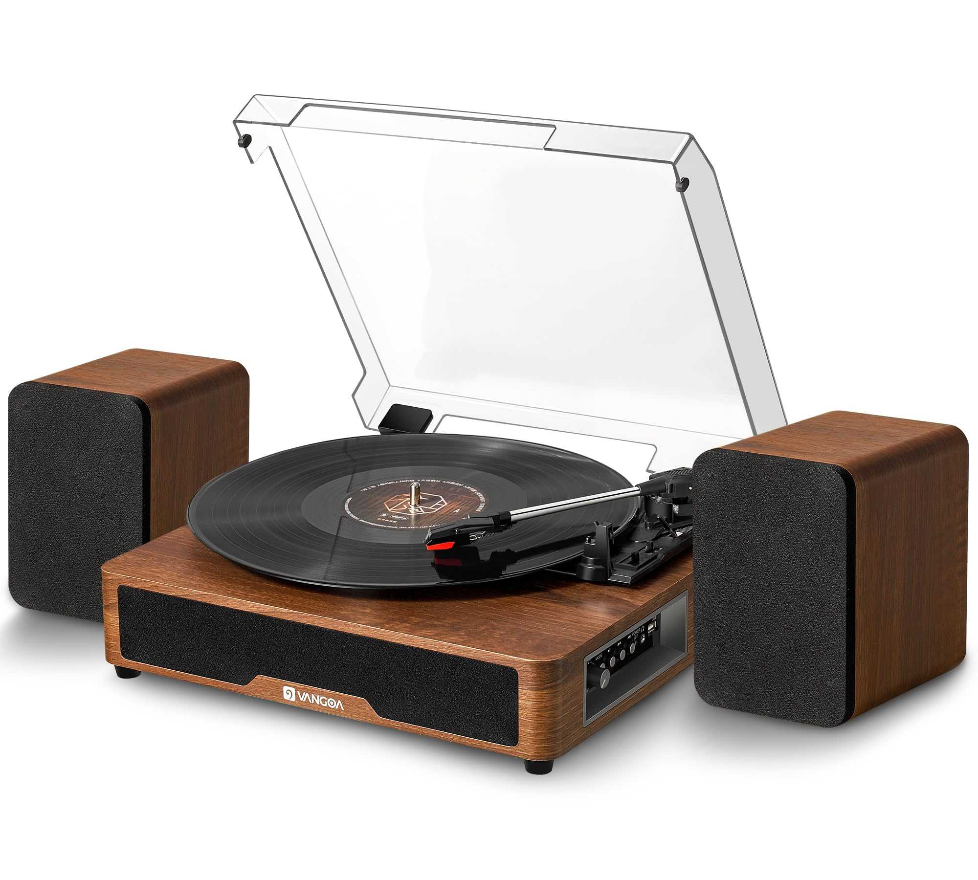 Vinyl Record Player Turntable with Built-in Bluetooth Receiver & 2 Stereo Speakers, 3 Speed 3 Size Portable Retro Record Player with Speakers Set for Entertainment and Home Decoration, Vangoa B0C4TTL25R 178 $ Sight & Sound Old is The New Cool Old is The New Cool