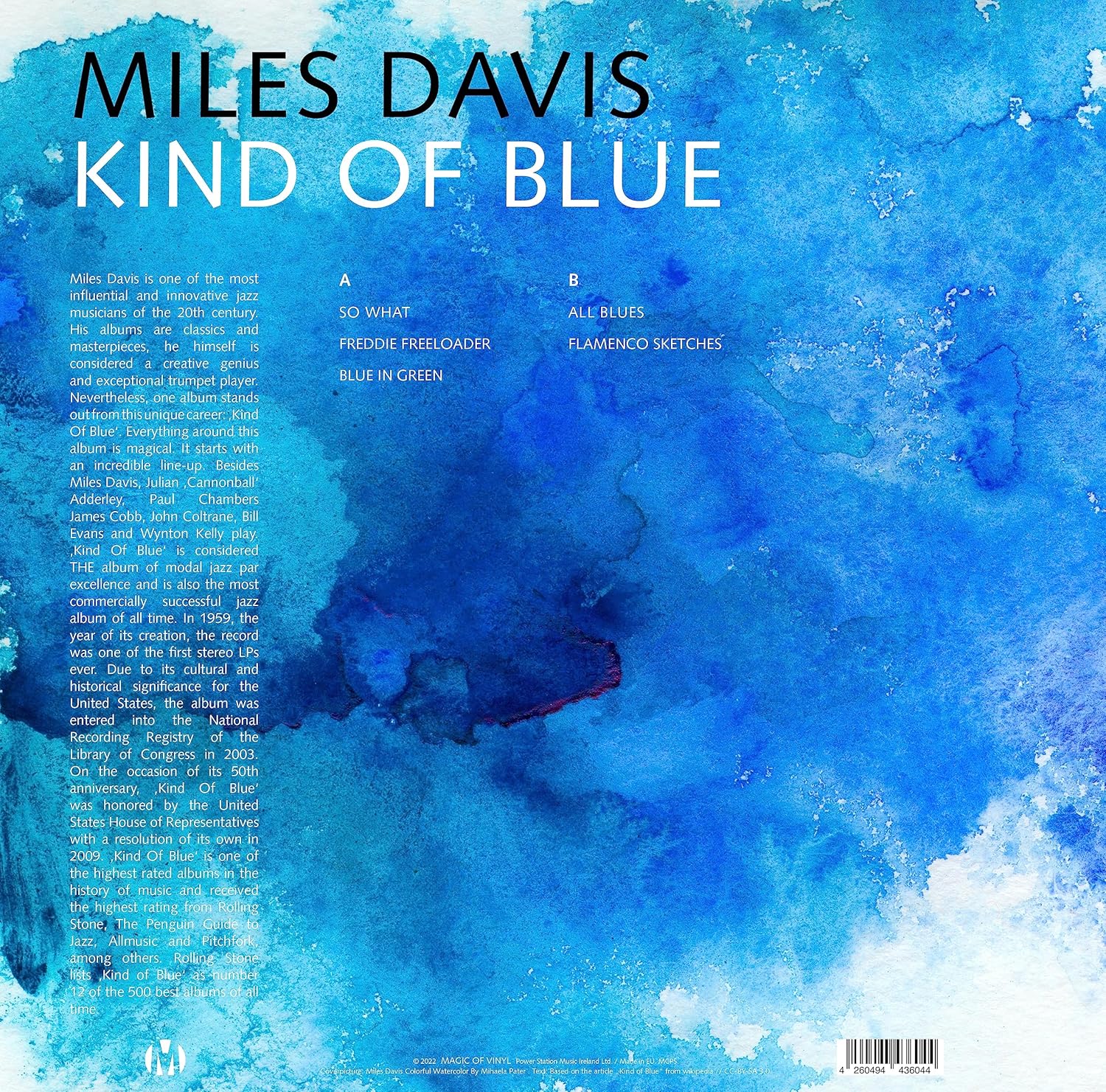 Miles Davis - Kind Of Blue - Limited Edition Colored Vinyl