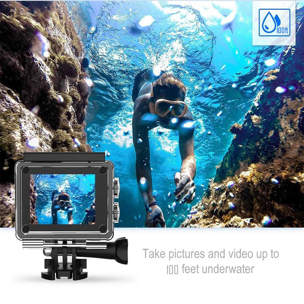 4K Waterproof All Digital UHD WiFi Camera + RF Remote And Accessories 702921589328 64 $ Tech Accessories Sight & Sound Salmon Lucky Old is The New Cool