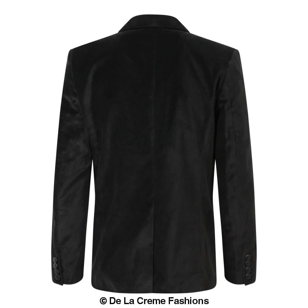 black velvet slim fit blazier