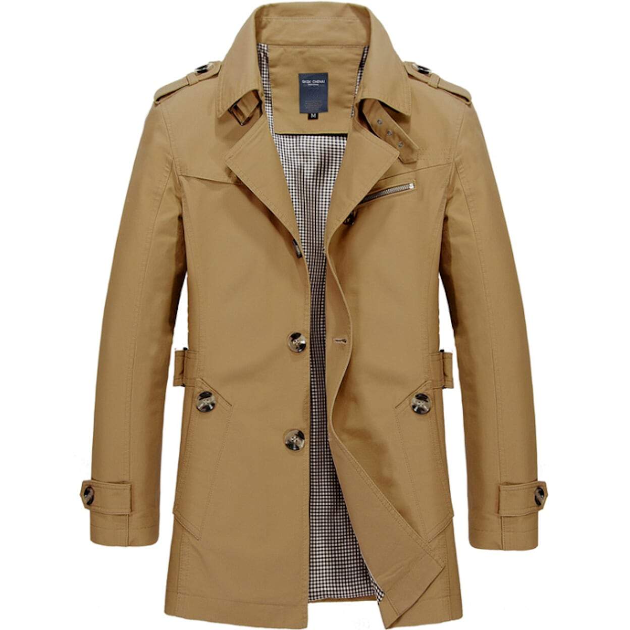 Mens Classic Trench Coat OP0712W2B-NVY-M 66 $ Jackets & Coats Men's Wear Yellow Pandora Old is The New Cool