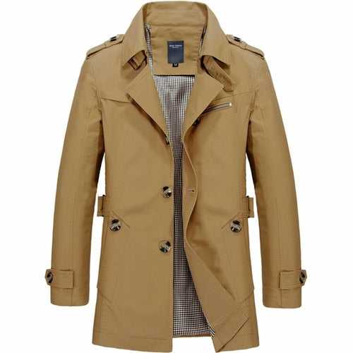 Mens Classic Trench Coat OP0712W2B-NVY-M 66 $ Jackets & Coats Men's Wear Yellow Pandora Old is The New Cool